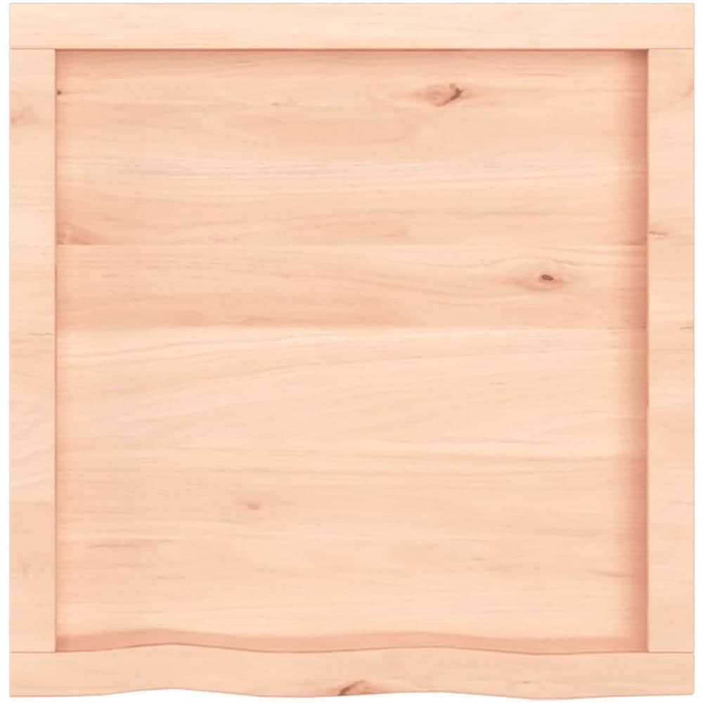 Ripiano a Parete 60x60x (2-4) cm Massello Rovere Non Trattato - Foto 6