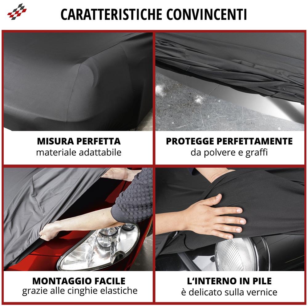 Telone Protettivo Indoor Stretch Plus Suv Dimensione Xl Nero - Foto 8