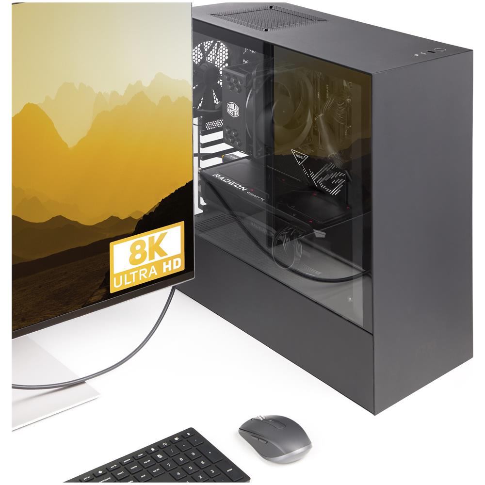 Cavo DisplayPort 2.1 da 1m, cavo DisplayPort DP40 certificato VESA con UHBR10/HDR /HDCP 2.2, 8K 60Hz / 4K 144Hz w /DSC 1.2a, 40Gbps, cavo DP 2.1, cavo per monitor UHD, M /M - Foto 7