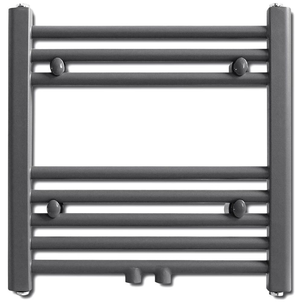 Radiatore Centrale Portasciugamano Dritto Grigio 480 x 480 mm - Foto 2