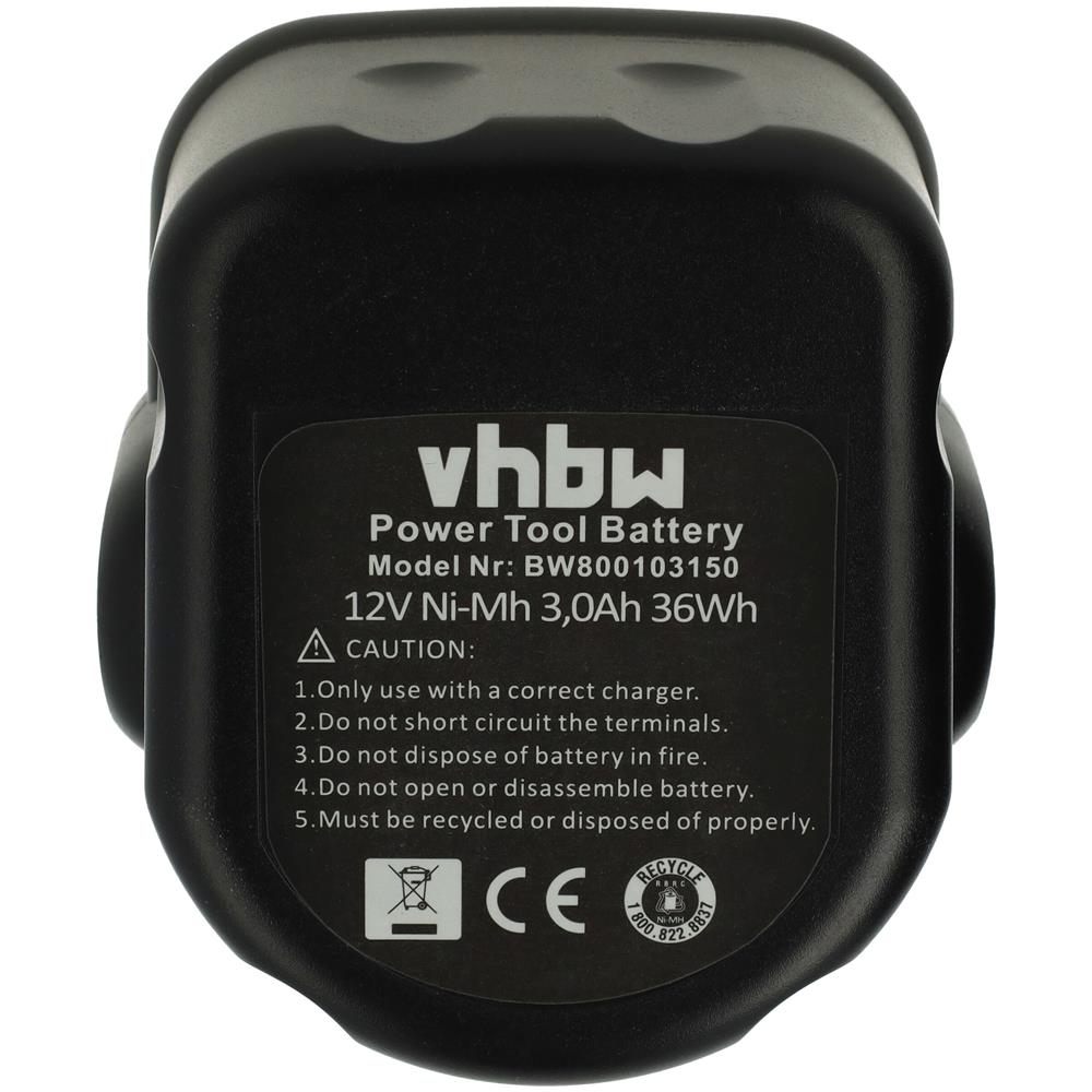 Nimh Batteria 3000mah (12v) Per Strumenti Attrezzi Utensili Da Lavoro Dewalt Dc612ka, Dc614ka, Dc727ka, Dc727ka-ar Come Dc9071, De9037 - Foto 9