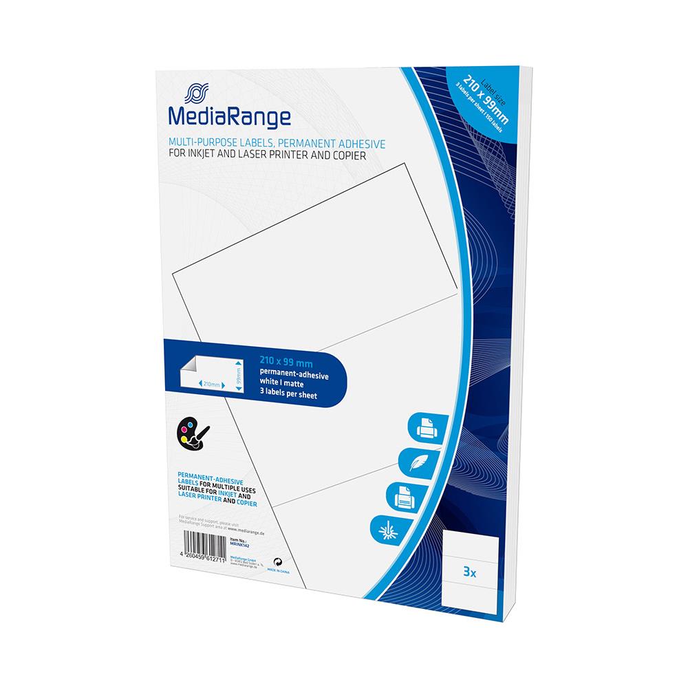 Etichette Multiuso Adesive 210x99 Mm, Bianco, Confezione 150 Pezzi - Mrink142 - Foto 1