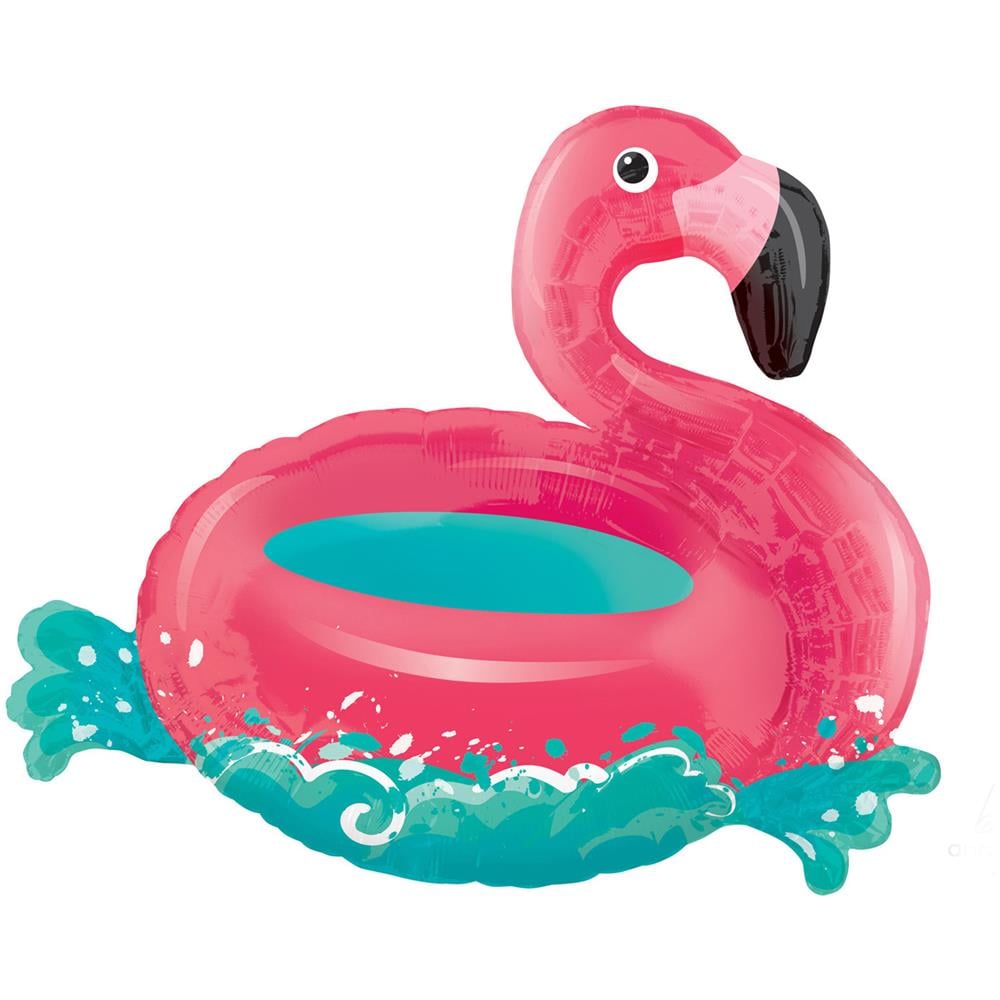 Amscan - Palloncino Alluminio Fenicottero E Palma - Foto 1