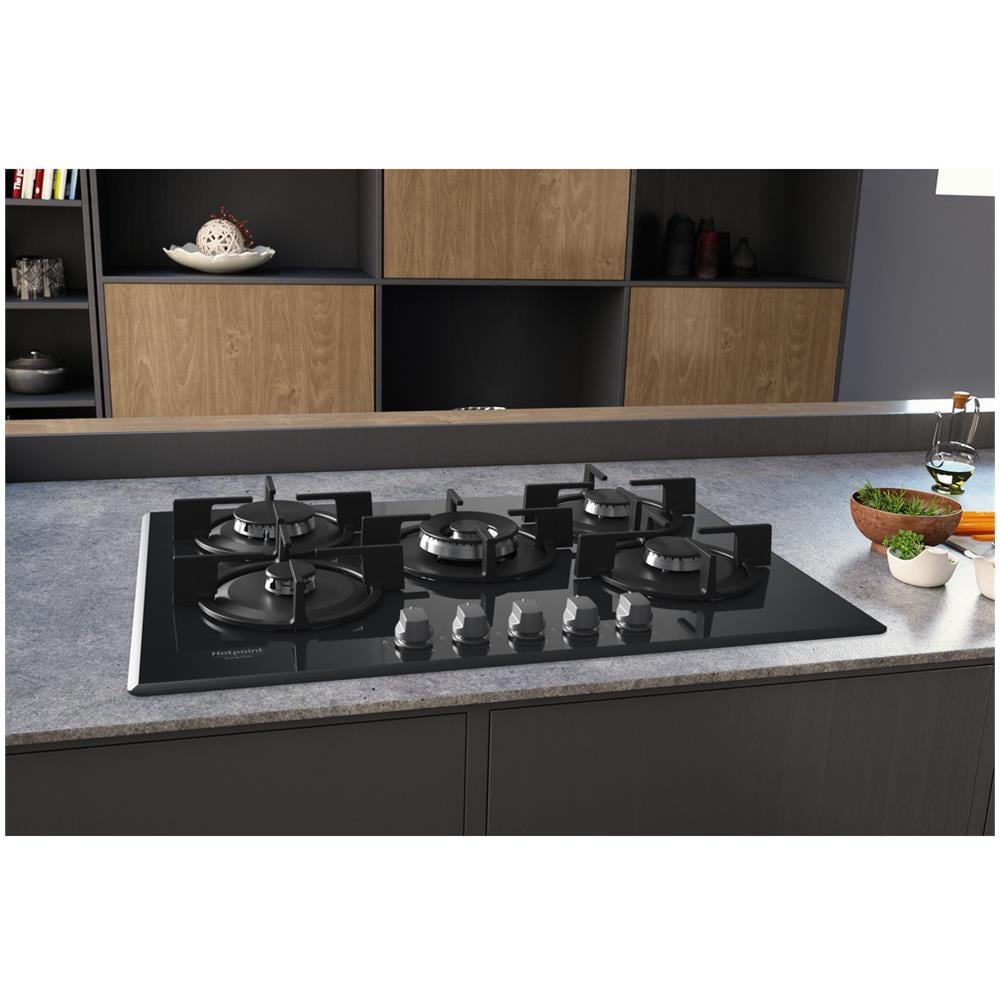 Piano Cottura HAGD 72S / MR a Gas 5 Fuochi Gas Colore Nero - Foto 4
