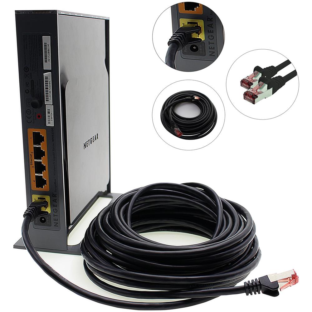 1m - Nero - 10 Pezzi - Cat6 Cat 6 Ethernet - Lan Cavo Di Rete - Set - Rj45 Internet 1000 Mbit S Patchcabel Cat 6 S-ftp Pimf Compatibile Con Cat5 Cat6a Cat7 Cat8 - Foto 1