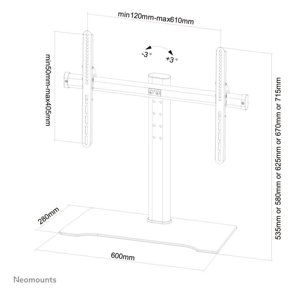 FPMA-D1250BLACK Supporto da Scrivania per TV - Foto 5