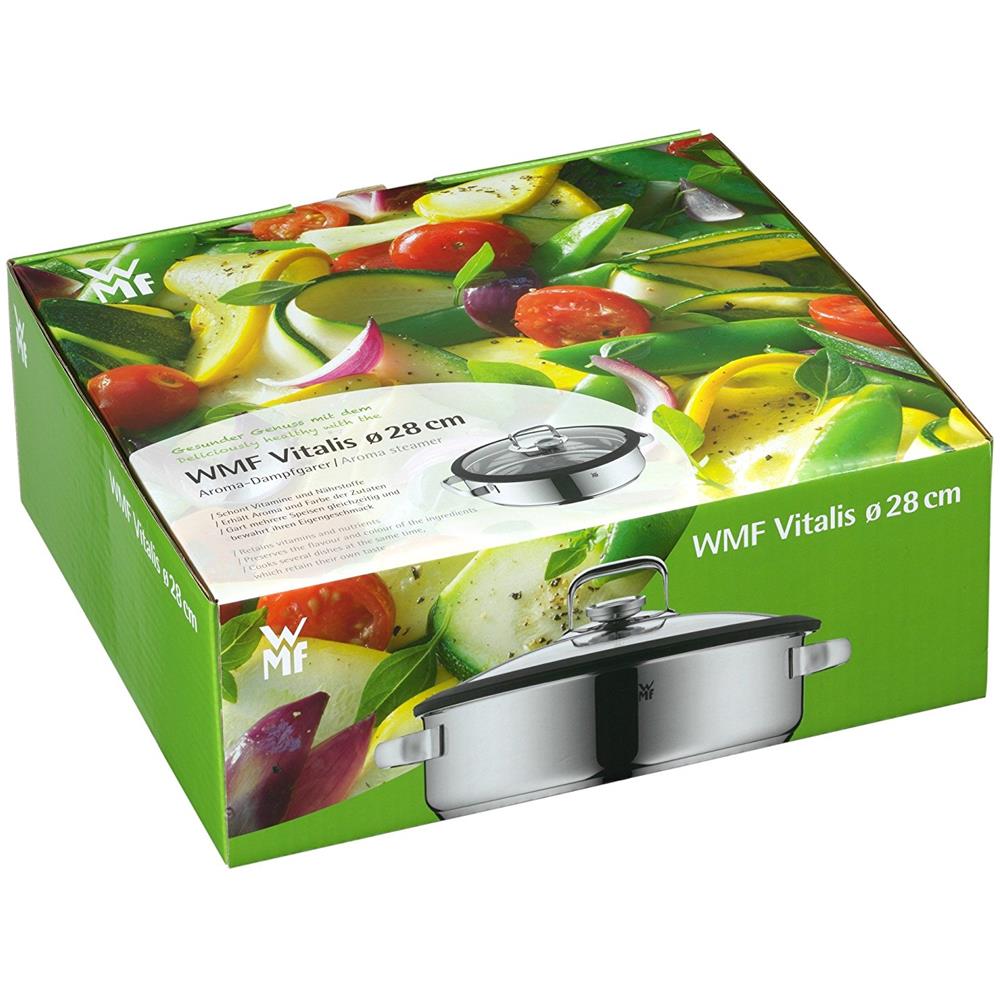 Pentola Vitalis con Coperchio Ø 28 cm per Cottura a Vapore Capacità 5 Litri - Foto 8