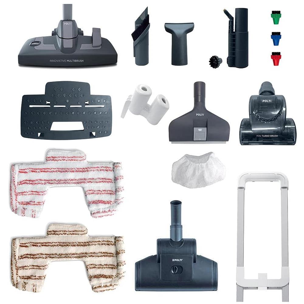 Aspirapolvere Unico MCV85 Total Clean & Turbo Multifunzione 3 in 1 Aspira / Igienizza / Asciuga Senza Sacco Capacità 0,80 L Potenza 2200 W Colore Bianco / Oro - Foto 2