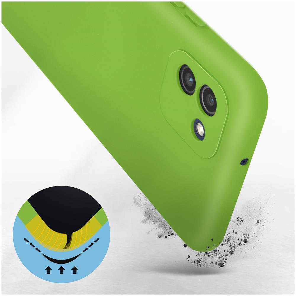 Cover Samsung Galaxy A03 In Silicone Semi-rigido Soft-touch Verde - Foto 5