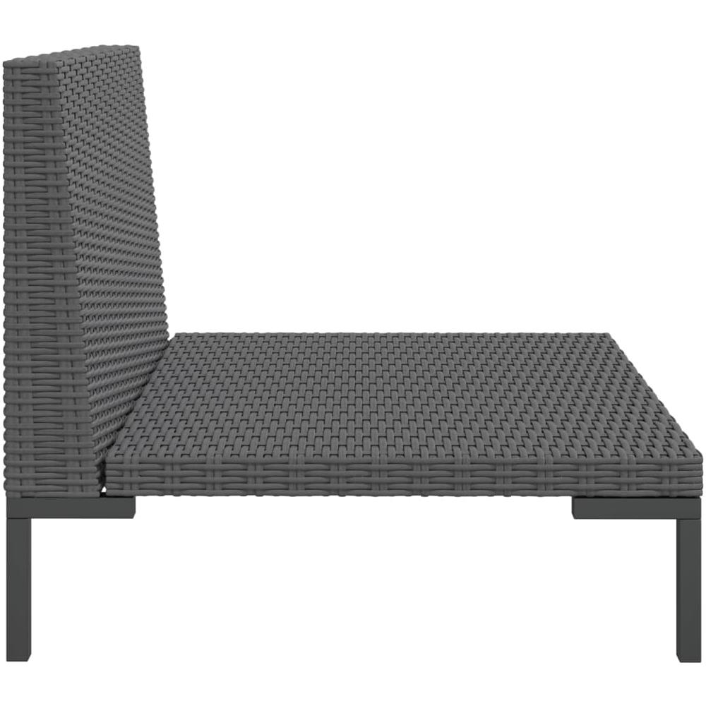 Divani da Giardino 2pz con Cuscini in Polyrattan Mezzo Tondo - Foto 4