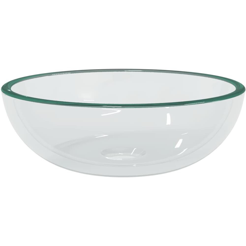 Lavandino in Vetro Temperato 35x12 cm Trasparente - Foto 2