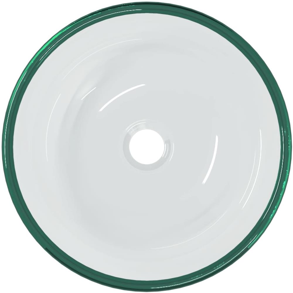 Lavandino in Vetro Temperato 35x12 cm Trasparente - Foto 3