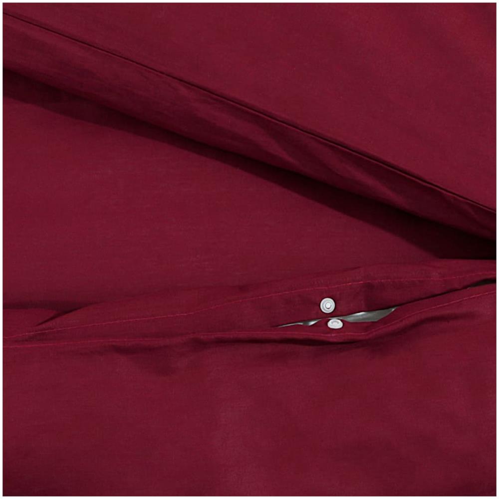 Set Copripiumino Bordeaux 200x220 Cm In Microfibra Leggera - Foto 2