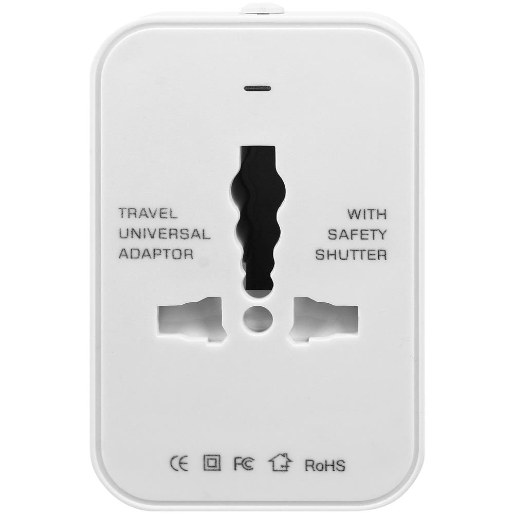 Adattatore Da Presa Australia, Europa, Stati Uniti E Regno Unito Compatto Bianco - Foto 1