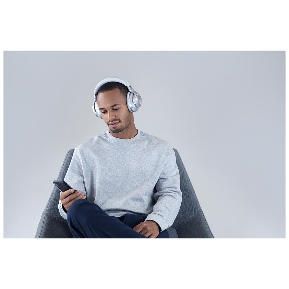 EAH-A800 Cuffie Con cavo e senza cavo A Padiglione Musica e Chiamate USB tipo-C Bluetooth Argento - Foto 2