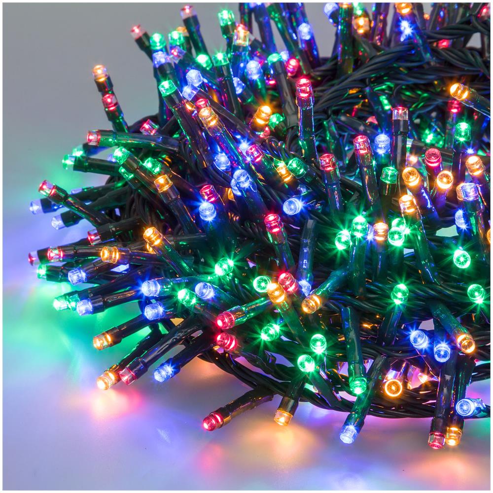 Minicluster Ø6cm Ntl 2000 Led Multicolor 4+40,5m In Bobina Luci Di Natale - Foto 5