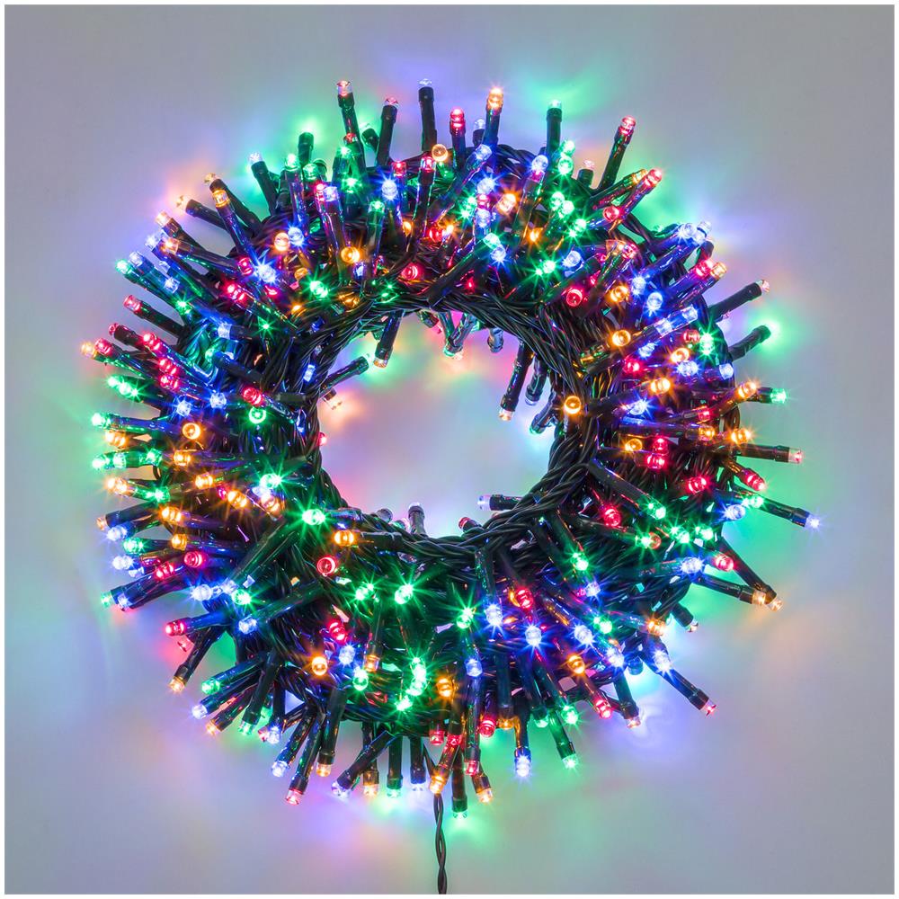 Minicluster Ø6cm Ntl 2000 Led Multicolor 4+40,5m In Bobina Luci Di Natale - Foto 1