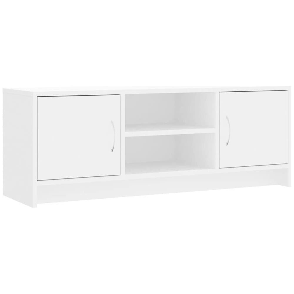 Mobile Porta Tv Bianco 102x30x37,5 Cm In Legno Multistrato - Foto 2