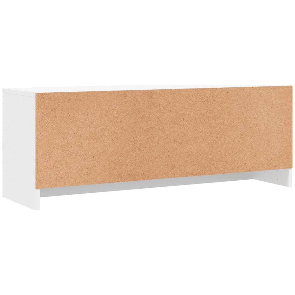 Mobile Porta Tv Bianco 102x30x37,5 Cm In Legno Multistrato - Foto 8