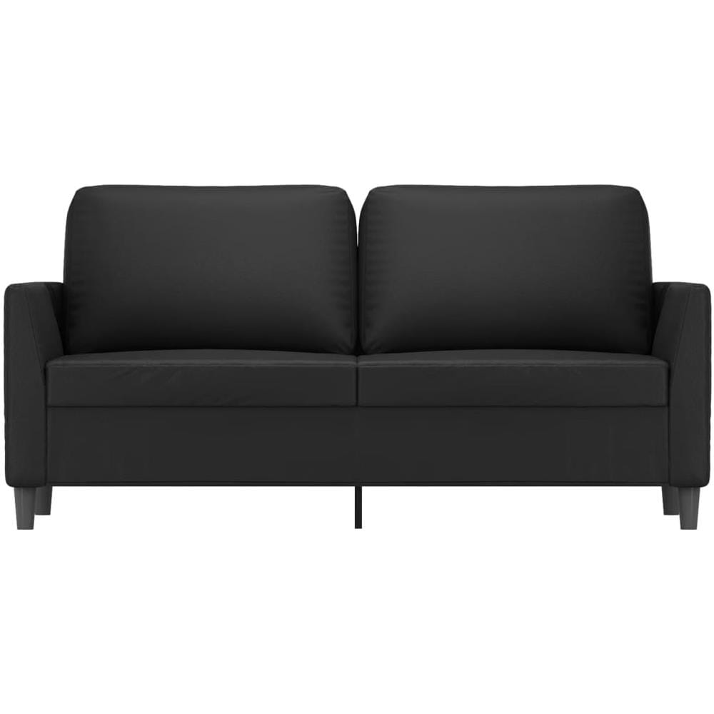 Divano A 2 Posti Nero 140 Cm In Similpelle - Foto 3