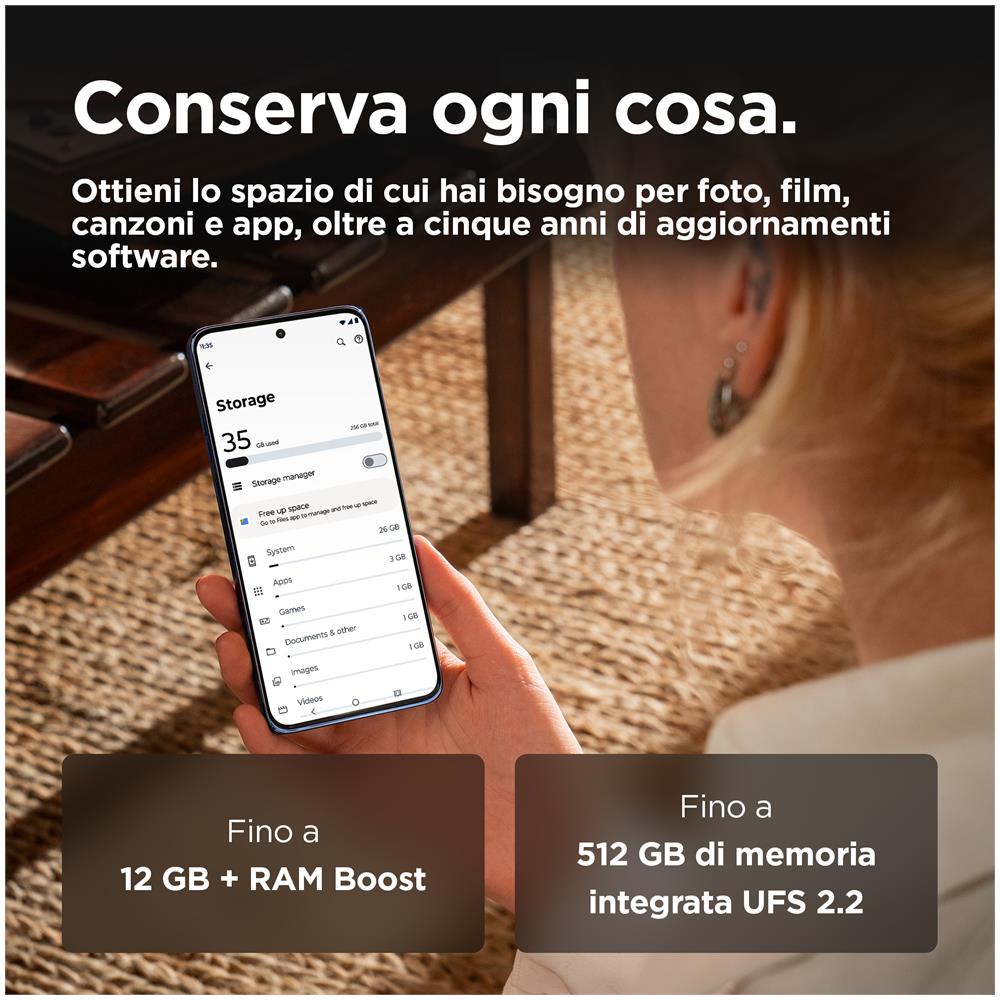 Moto Edge 50 Neo 5G 256GB 8GB Ram Display 6.36 Main Camera 50MP NanoSIM+eSIM Android 14 Dimensity 7300 4310mAh Pantone Latt? - Foto 9