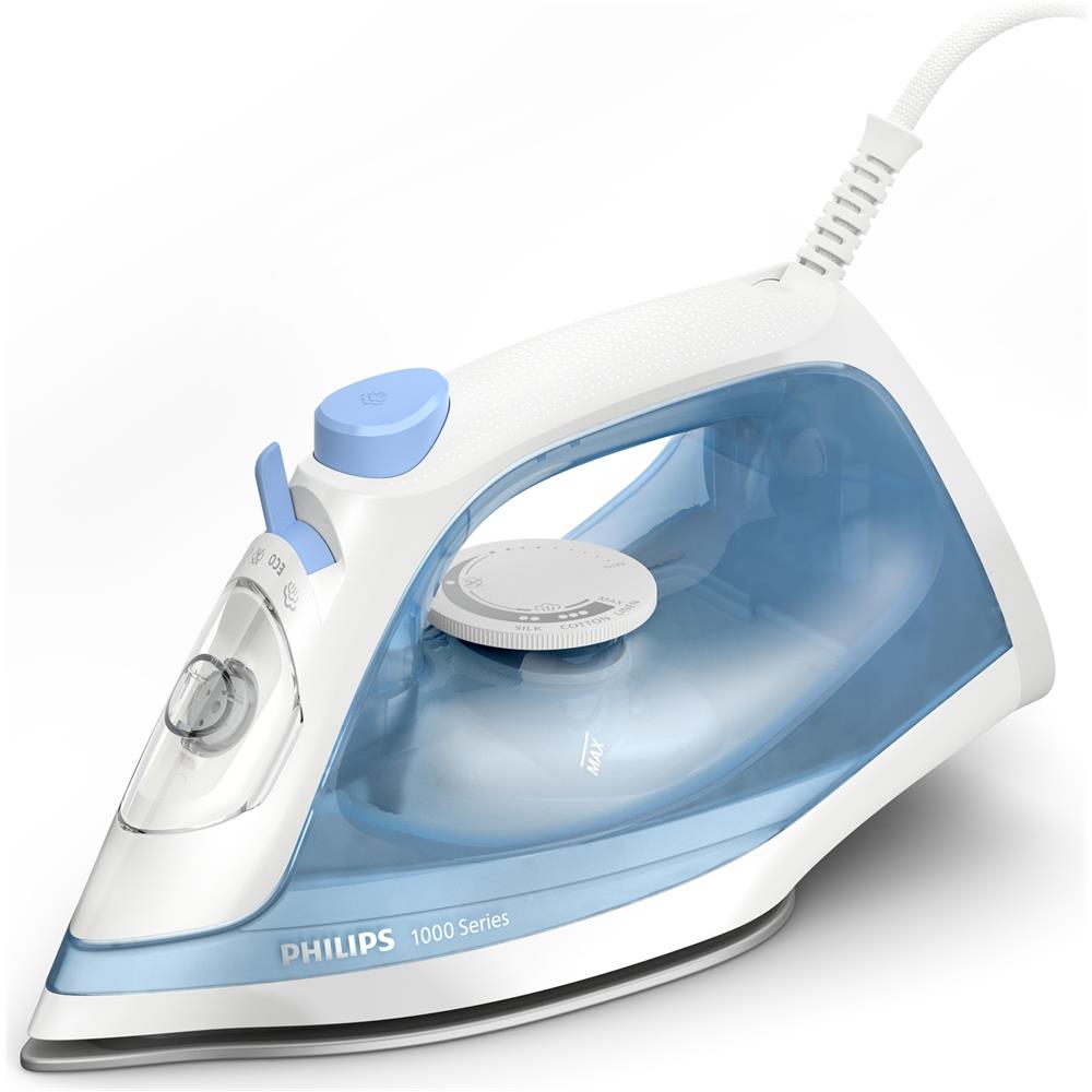 Ferro da Stiro a Vapore Serie 1000 DST1030/20 Piastra Antiaderente Potenza 2000 W Blu / Bianco - Foto 1