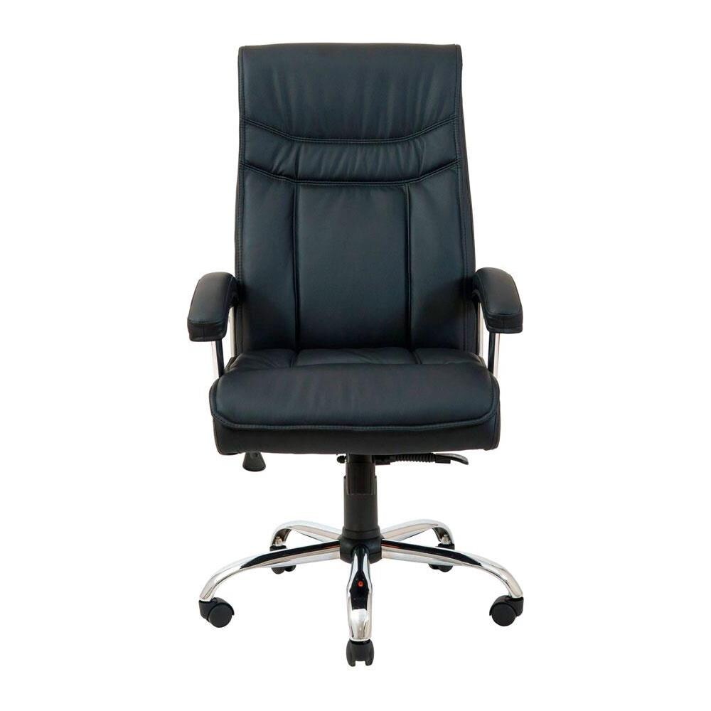 Sedia da ufficio ergonomica Burgas Cromata Tilt M-1 Nera - Foto 2