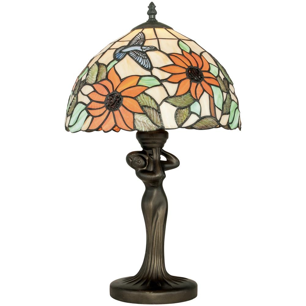 I-DAFNE-LG1 - Lampada da tavolo con motivi floreali e scultura 60 watt E27 - Foto 1