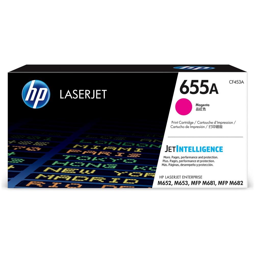 CF453A 655a Toner Originale Magenta per LaserJet M652DN / M652N Capacità 10500 Pagine - Foto 2