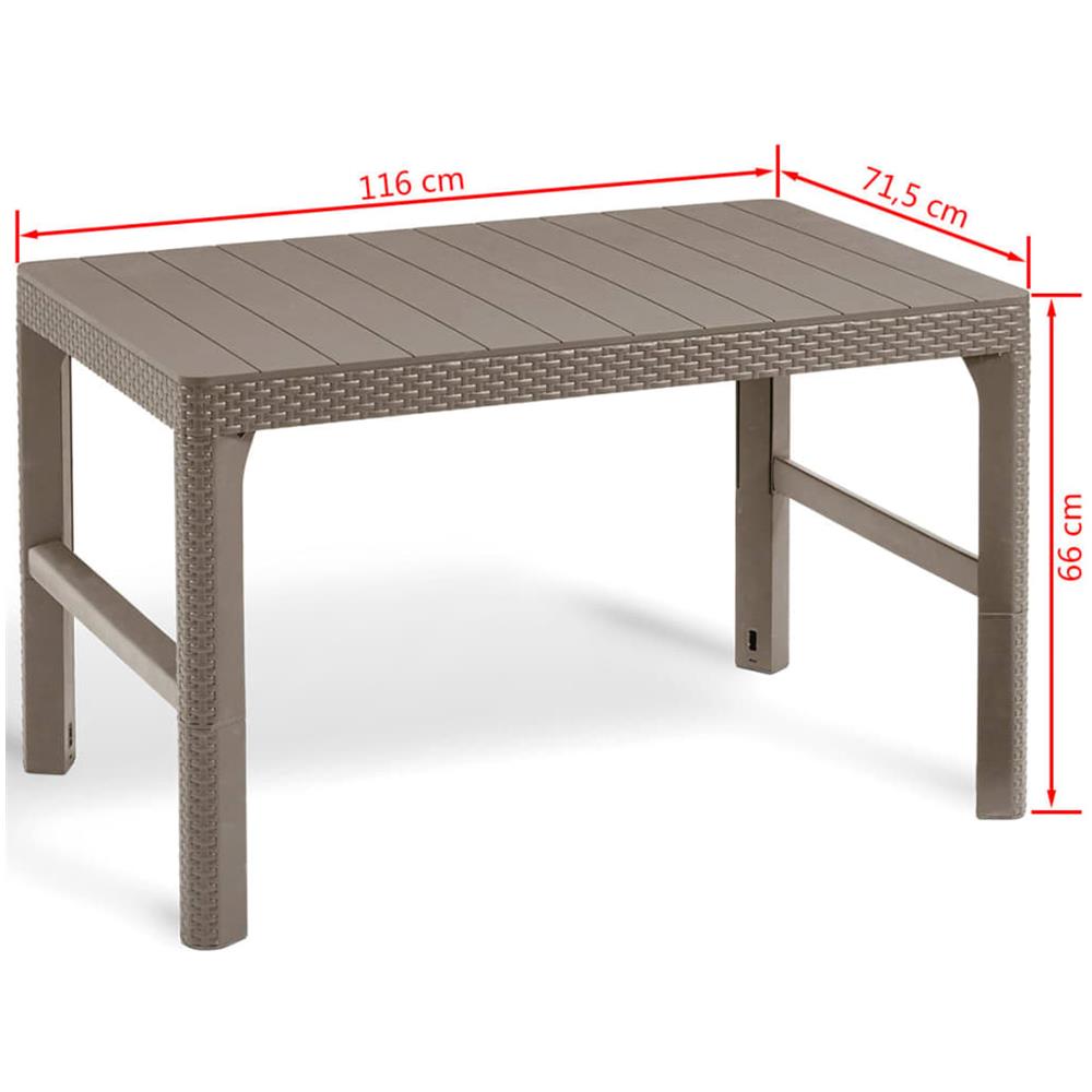 Keter Tavolo da Giardino Lyon Cappuccino - Foto 4
