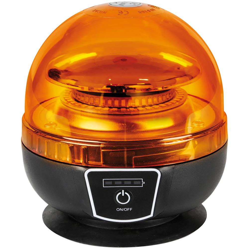 72994 Rl-11 Lampada Emergenza Con Luce Rotante A Led Ricaricabile 9-30v - Foto 1