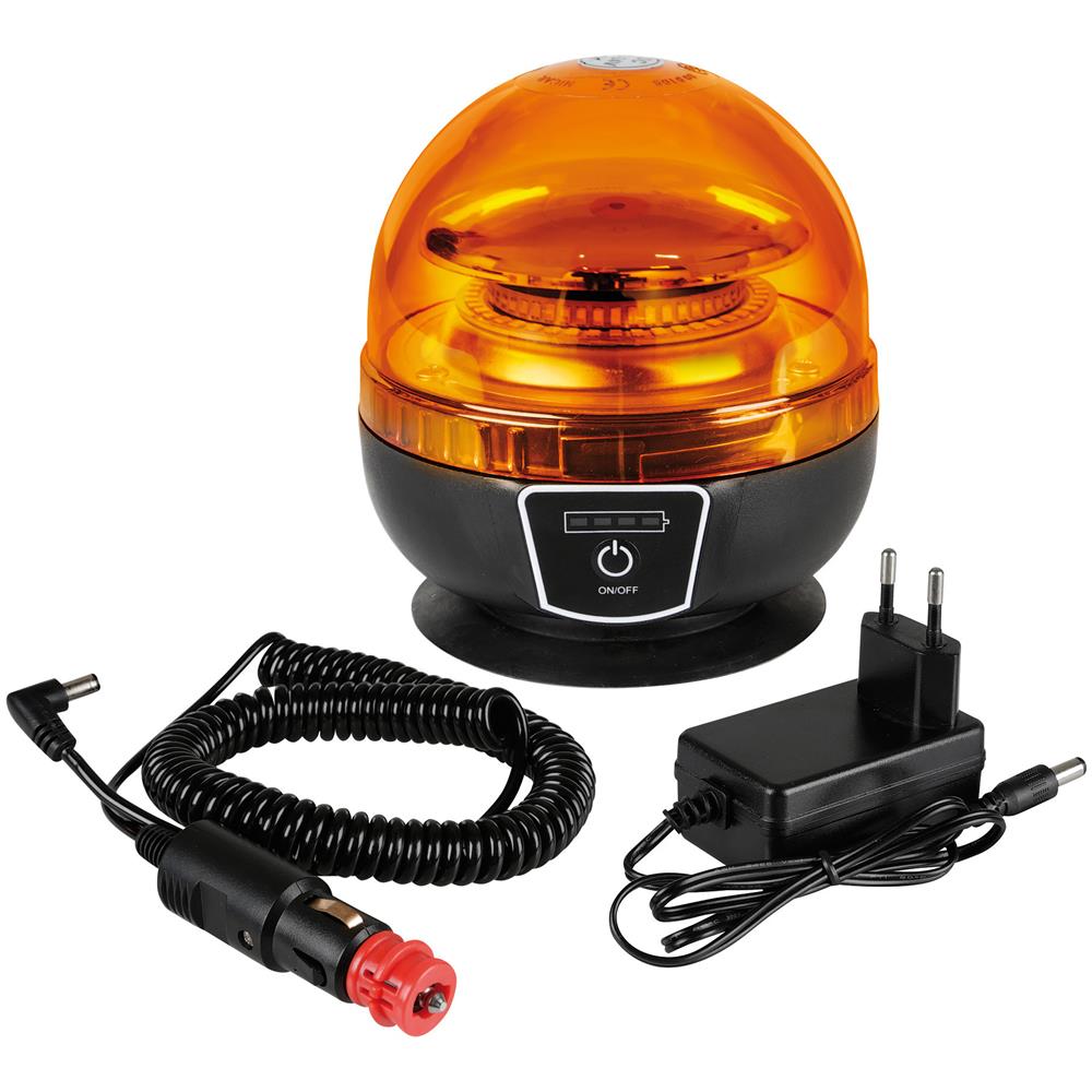 72994 Rl-11 Lampada Emergenza Con Luce Rotante A Led Ricaricabile 9-30v - Foto 2