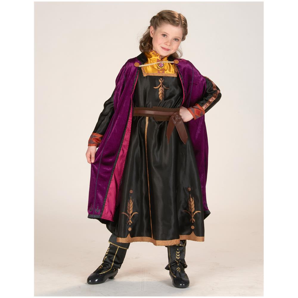 Costume Deluxe Anna Frozen 2 Bambina - Taglia: 3/4 Anni (90/104 Cm)  - Foto 5
