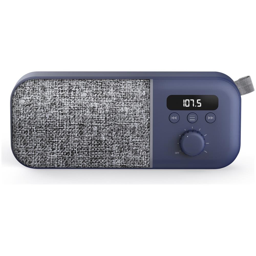 #fabric Box Radio Navy (fm Radio, 1200 Mah Battery, 3 W, Pll Tuner, Audio-out) - Foto 2