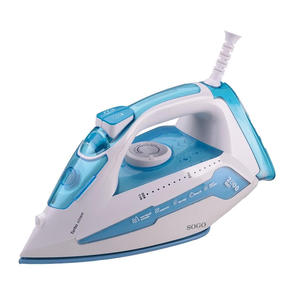 Ferro Da Stiro A Vapore Ceramic 2800w, Alta Potenza, Autopulente, Bianco - Foto 1