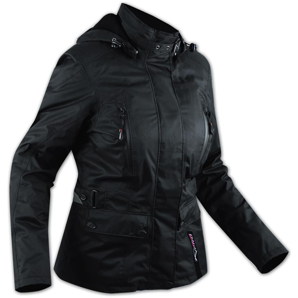 Giacca Scooter Lady Città Moto Donna Impermeabile Protezioni Ce Nero S - Foto 1