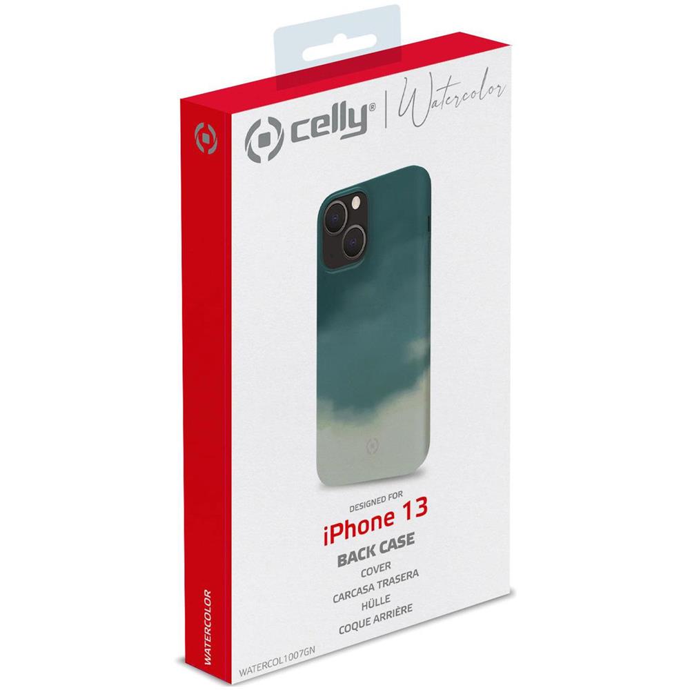 Custodia Tpu Acquerello Iphone 13 Verde - Foto 2