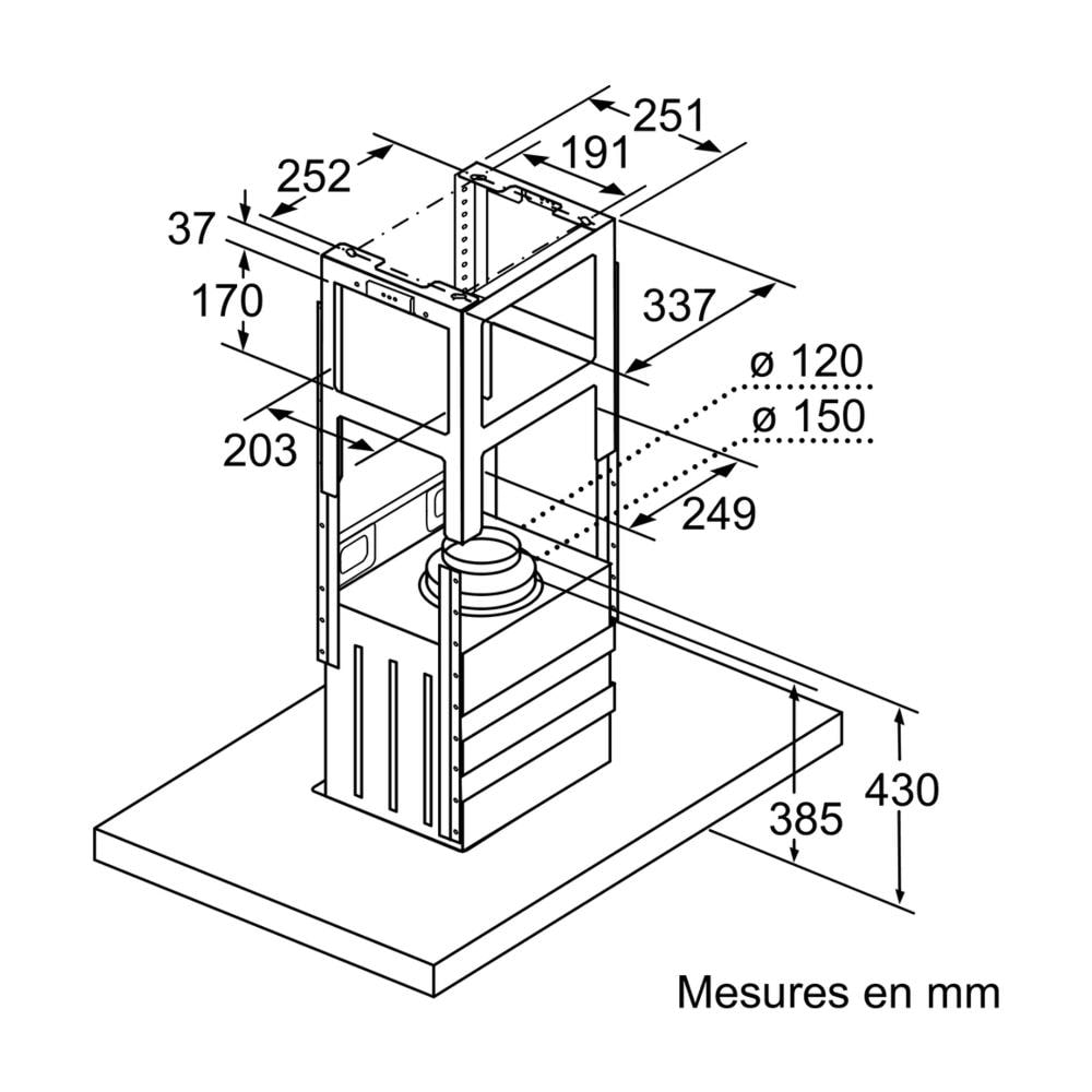 Cappa Decorativa 90 Cm 754 M3 / Hb Acciaio Inossidabile - Dib97im50 - Foto 9