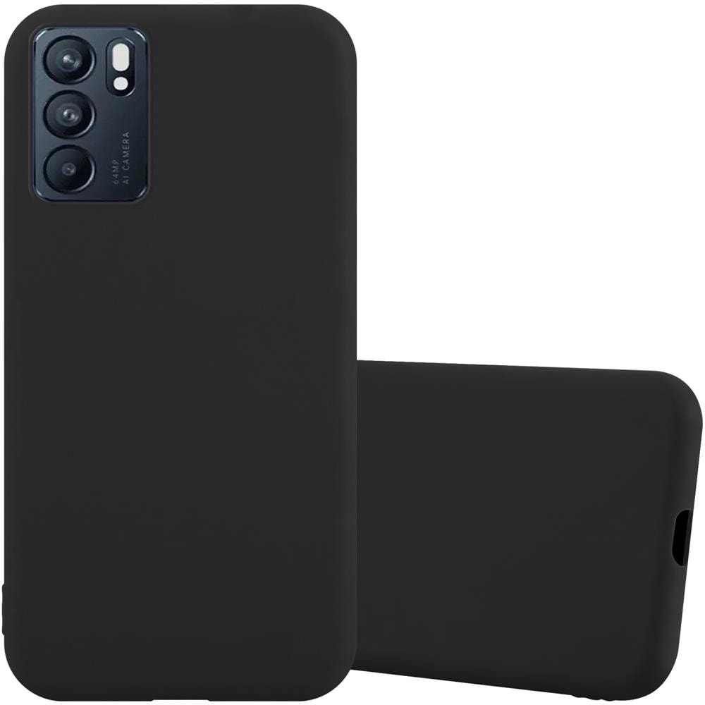 Custodia Compatibile Con Oppo Reno6 5g In Candy Nero - Coperchio Protettivo In Silicone Tpu Flessibile - Foto 1