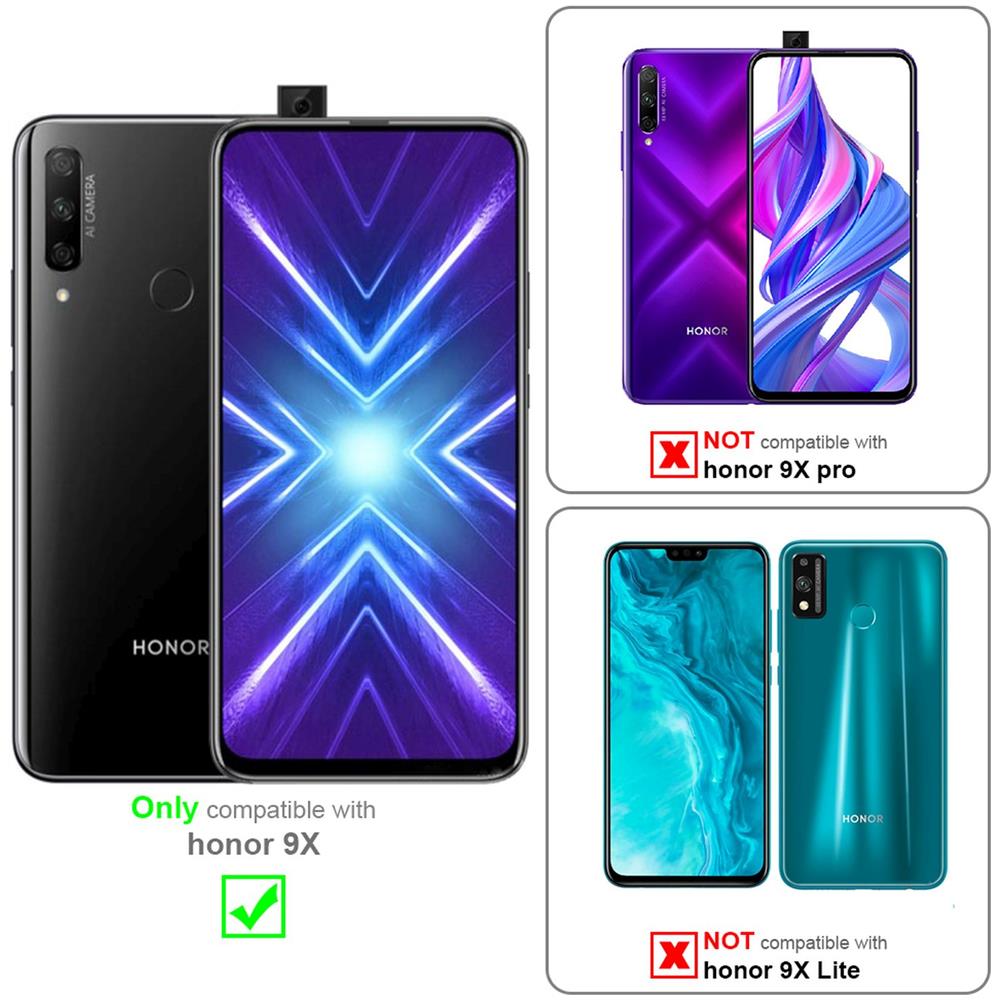 Custodia Compatibile Con Honor 9x In Classy Argento - Coperchio Protettiva Con Chiusura Magnetica, Funzione Stand E Tasca Per Le Carte - Foto 2