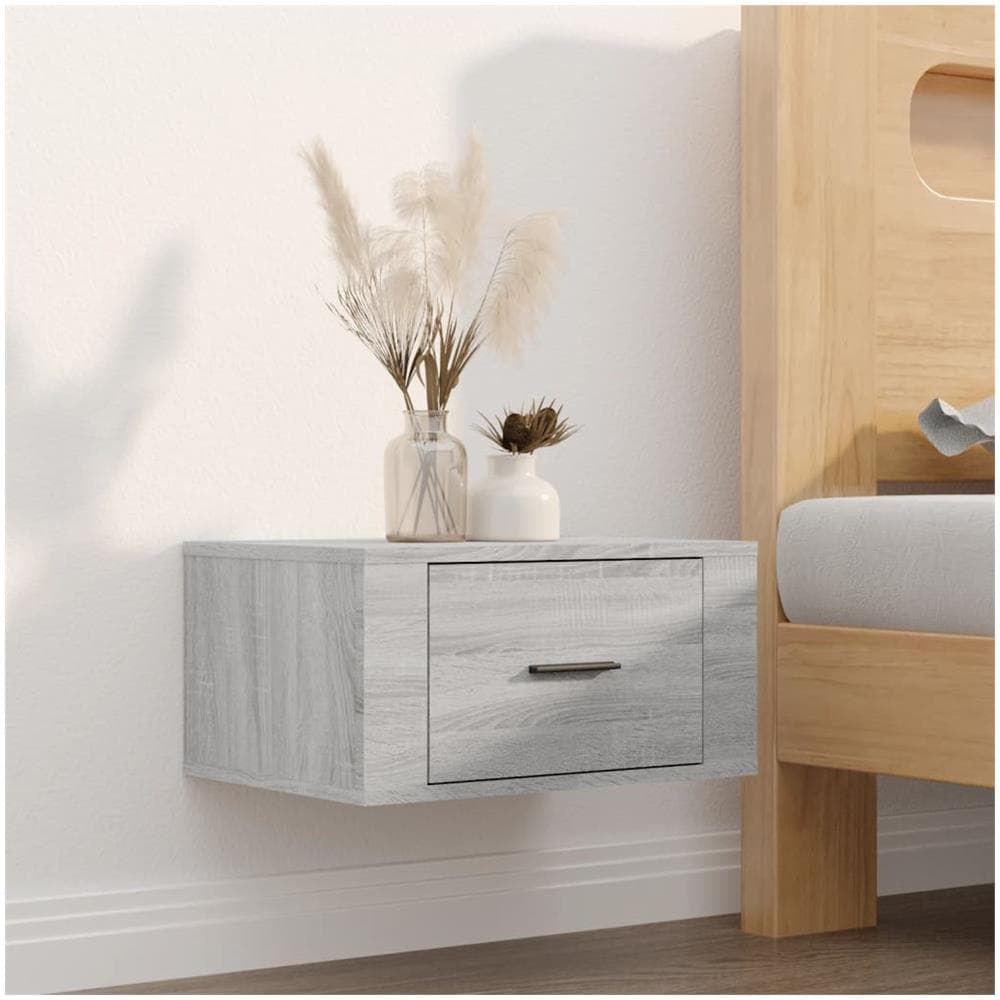Comodino A Muro Grigio Sonoma 50x36x25 Cm - Foto 1
