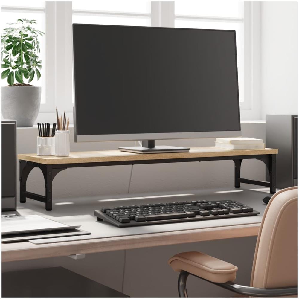 Supporto Monitor Rovere Sonoma 85x23x15,5 Cm Legno Multistrato - Foto 1