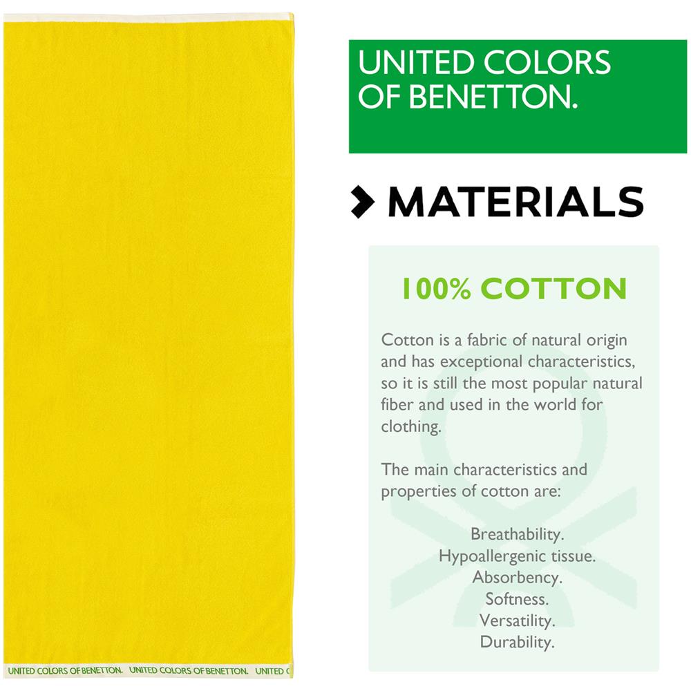 Asciugamano Da Spiaggia 90x160 Cm 380 Gsm 100% Rainbow Giallo Velluto Di Cotone - Foto 2
