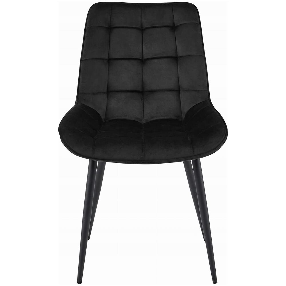 Sedia BERA - Design moderno in velluto nero per soggiorno, SKU 3816 - Foto 2