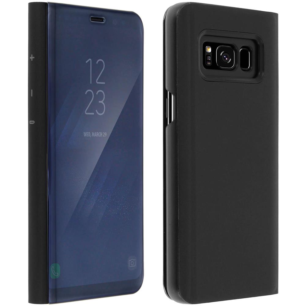 Custodia A Specchio Con Funzione Supporto Per Samsung Galaxy S8 - Nera - Foto 2