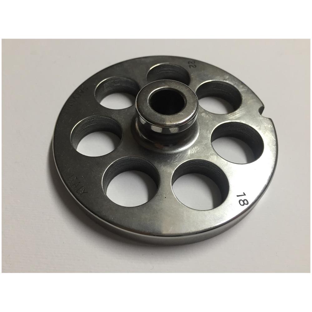 Piastra Per Tritacarne 22 Acciaio Inox Autoaffilanti 100% Made In Italy - 22 Foro 18 P - Foto 1