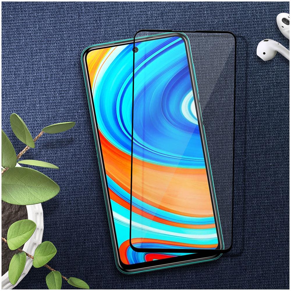 Vetrino Xiaomi Redmi Note 9s / 9 Pro /9 Pro Max Protezione Estrema Contorno Nero - Foto 5