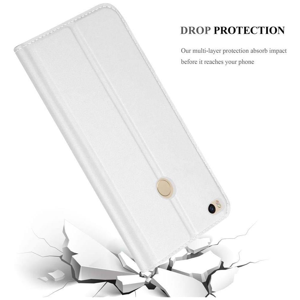 Custodia Compatibile Con Xiaomi Mi Max 2 In Classy Argento - Coperchio Protettiva Con Chiusura Magnetica, Funzione Stand E Tasca Per Le Carte - Foto 8