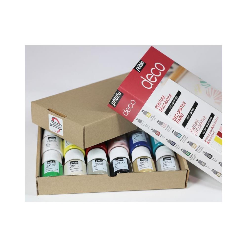 Set Di 12 Vernici Multi Superficie A Base D'acqua - 12 X 20 Ml - Foto 1