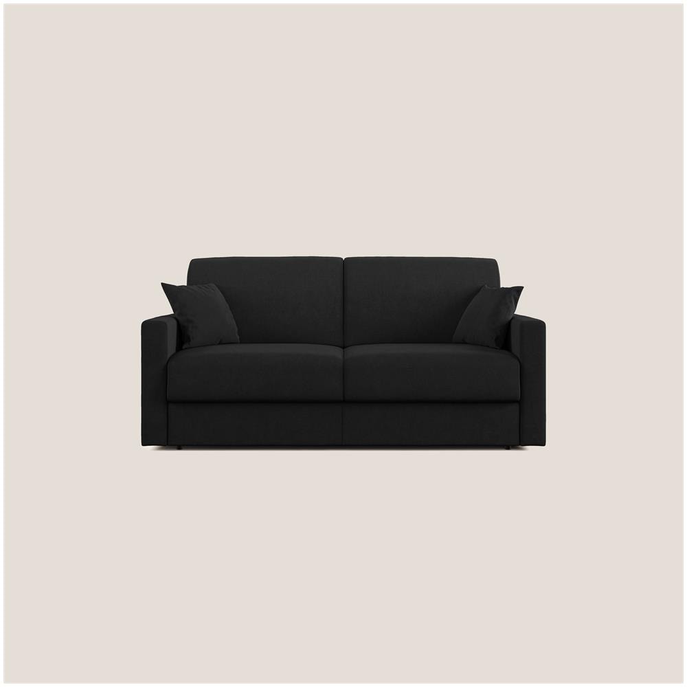 Chris Divano Letto In Microfibra Smacchiabile T11 Nero 206 Cm (mat. 160x197) - Foto 1
